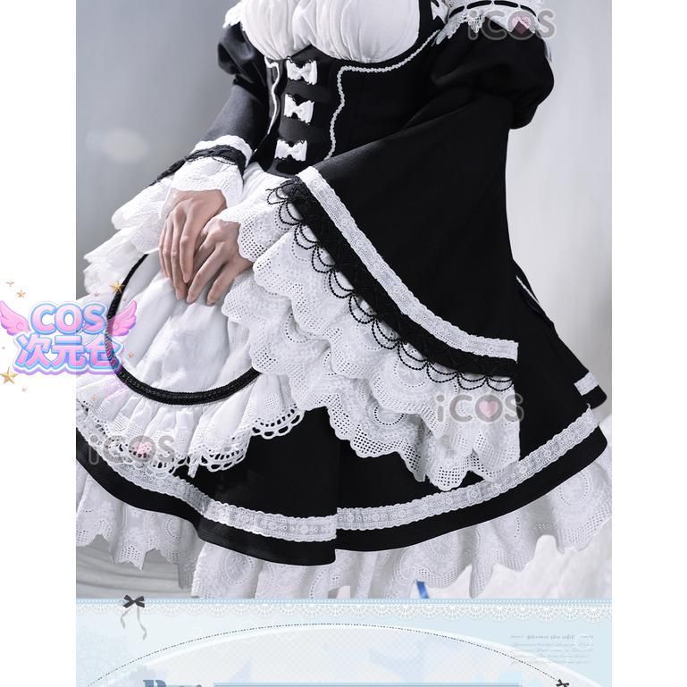 ICOS Re ゼロから始める異世界生活 レム メイド服 マンション版 コスプレ衣装 ハロウィン 仮装 キャラクター服 WWW_TRAVELLANDINDIA_COM