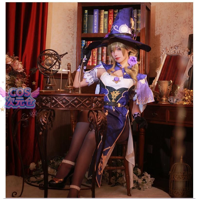 店頭用 霧都アニメ 原神 リサ コスプレ衣装 ハロウィン 仮装 キャラクター服