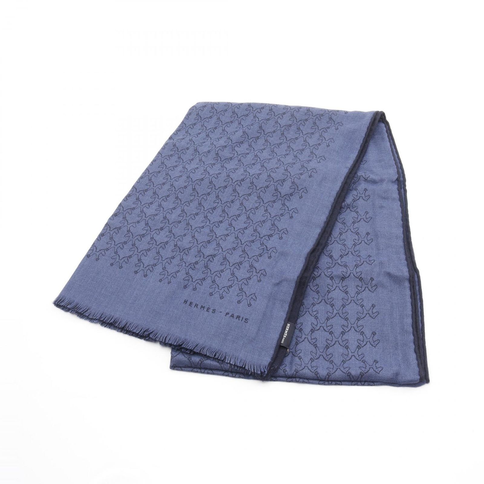 HERMES エルメス エシャルプ ティセ インディアンホース マフラー