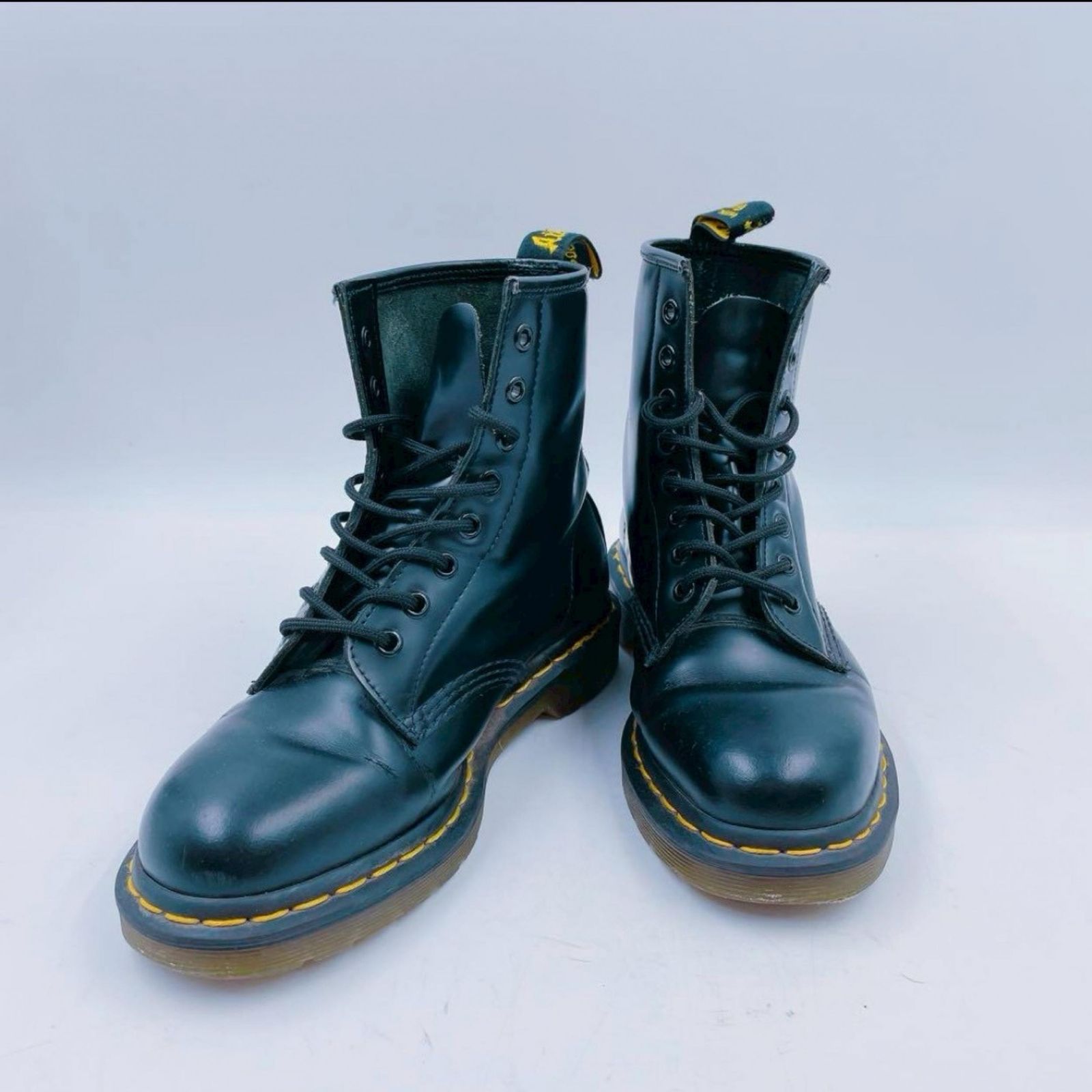 Dr.Martens ドクターマーチン ハイカットブーツ 8ホールブーツ レディース レザー ブラック ブラック 