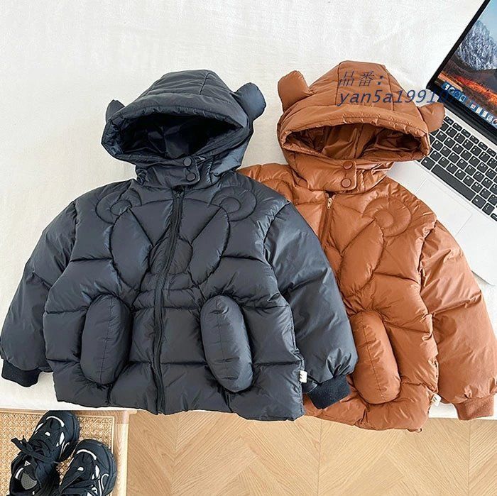 くま耳フード付き 防寒