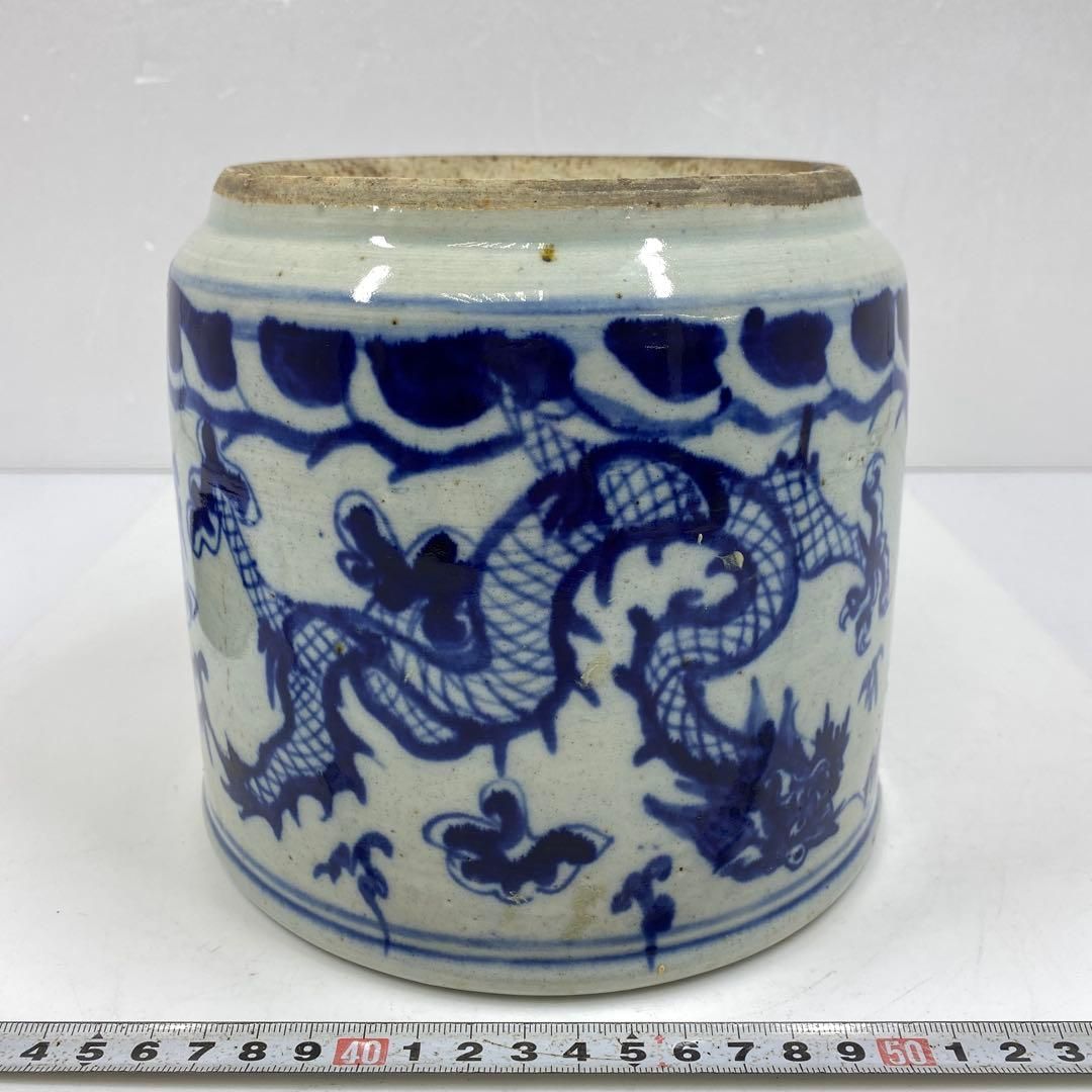 青花龍図水指 タカオ