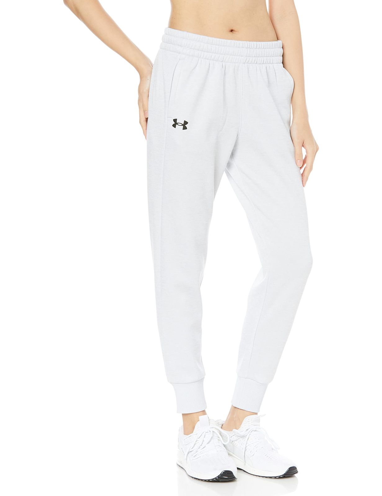 UA ARMOUR FLEECE JOGGER Halo Gray Light Heather Black L