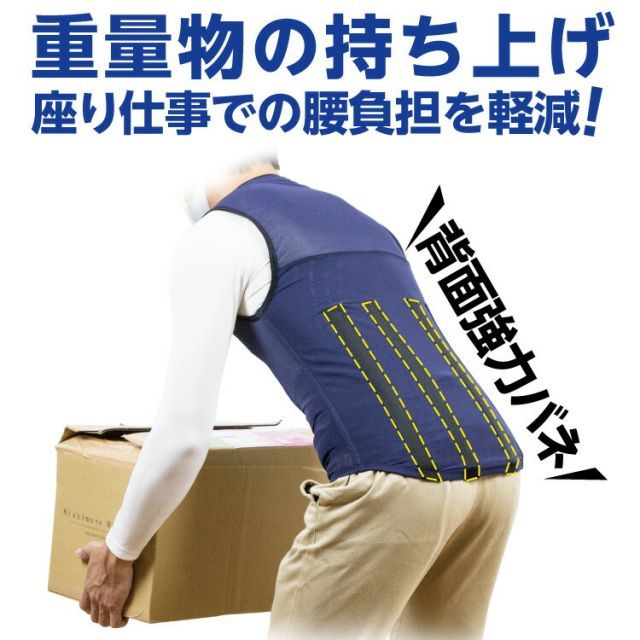 アシストベスト Taschel タスケル サイズLL ネイビー アトリエケー パワースーツ アシストウェア 腰の負担軽減 対策 作業補助 介護 農業 現場 メッシュ WWW_GEBZETESISAT_COM_TR