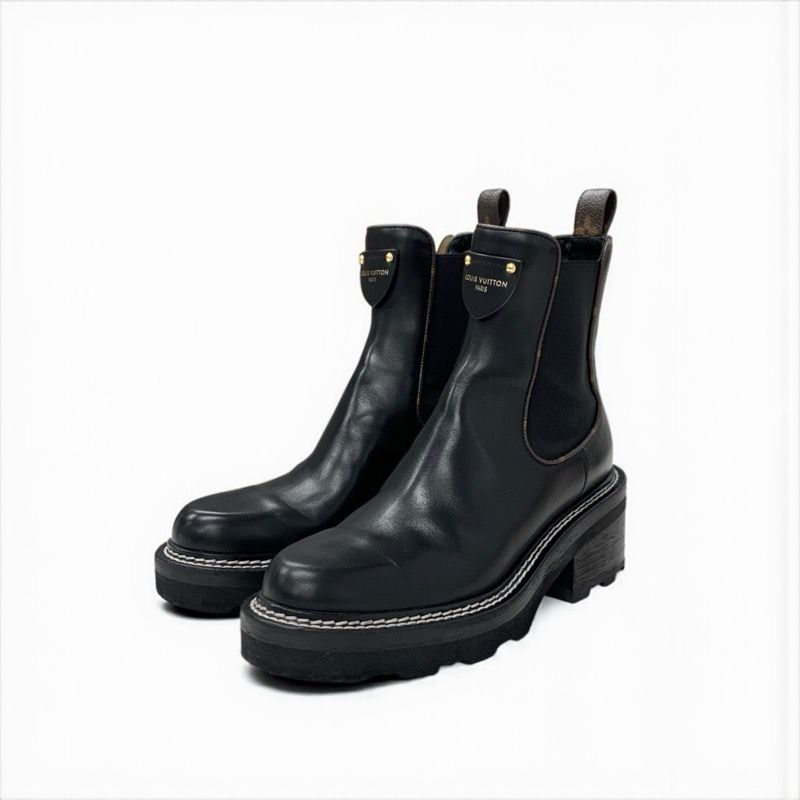 セルジオロッシ ブーティ ショートブーツ 23cm サイドゴア ベルト 金具