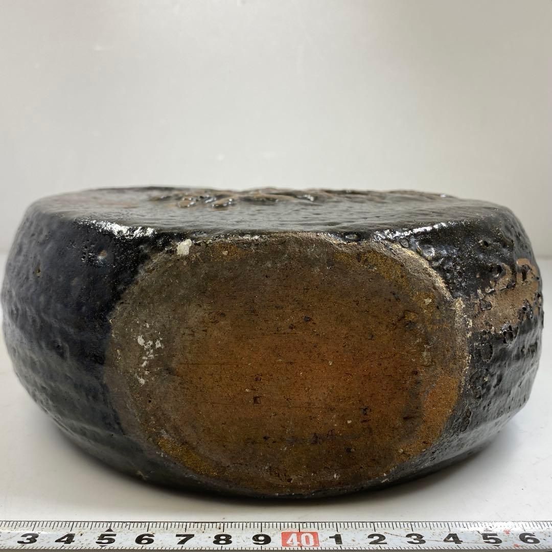 黒唐津 花入 共箱 高さ18㎝ 東な7-0125① - メルカリ