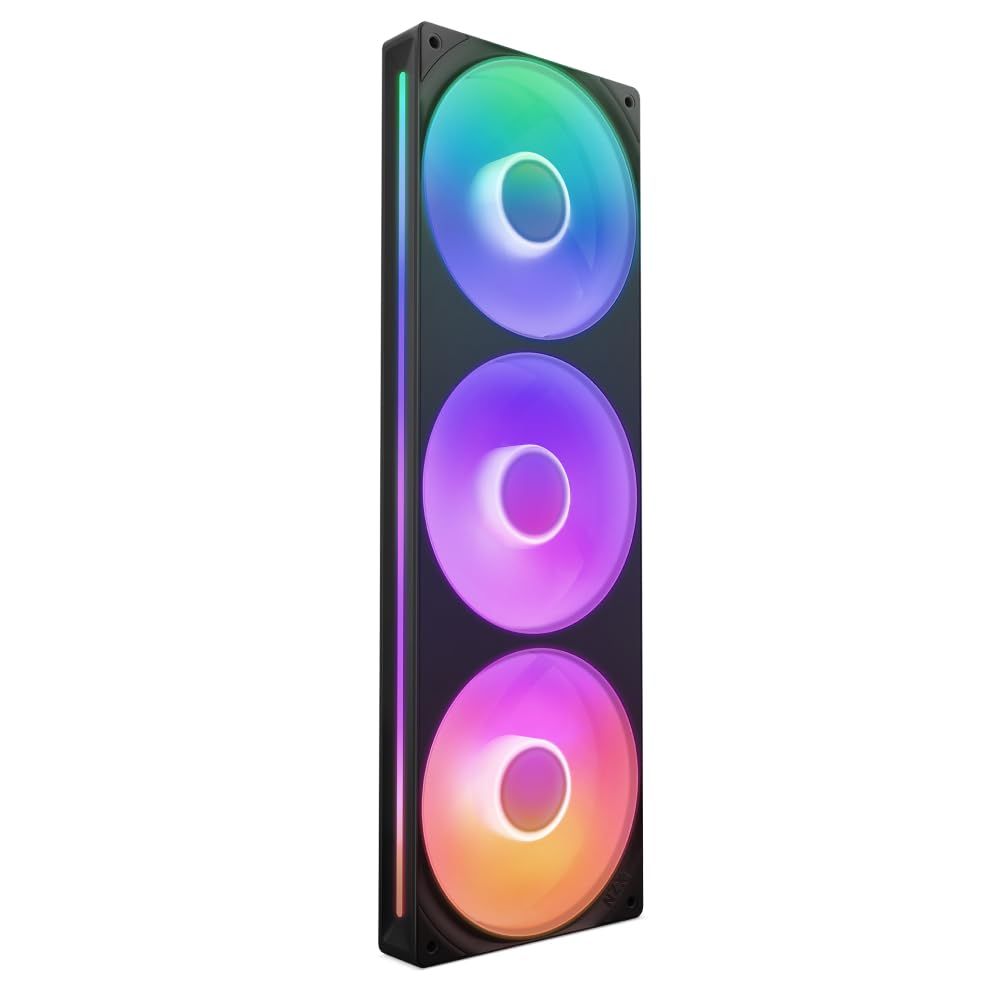 NZXT F360 RGB Core Black 3ファン搭載 360mm シングルフレーム RGBファン RF-U36HF-B1 FN2266