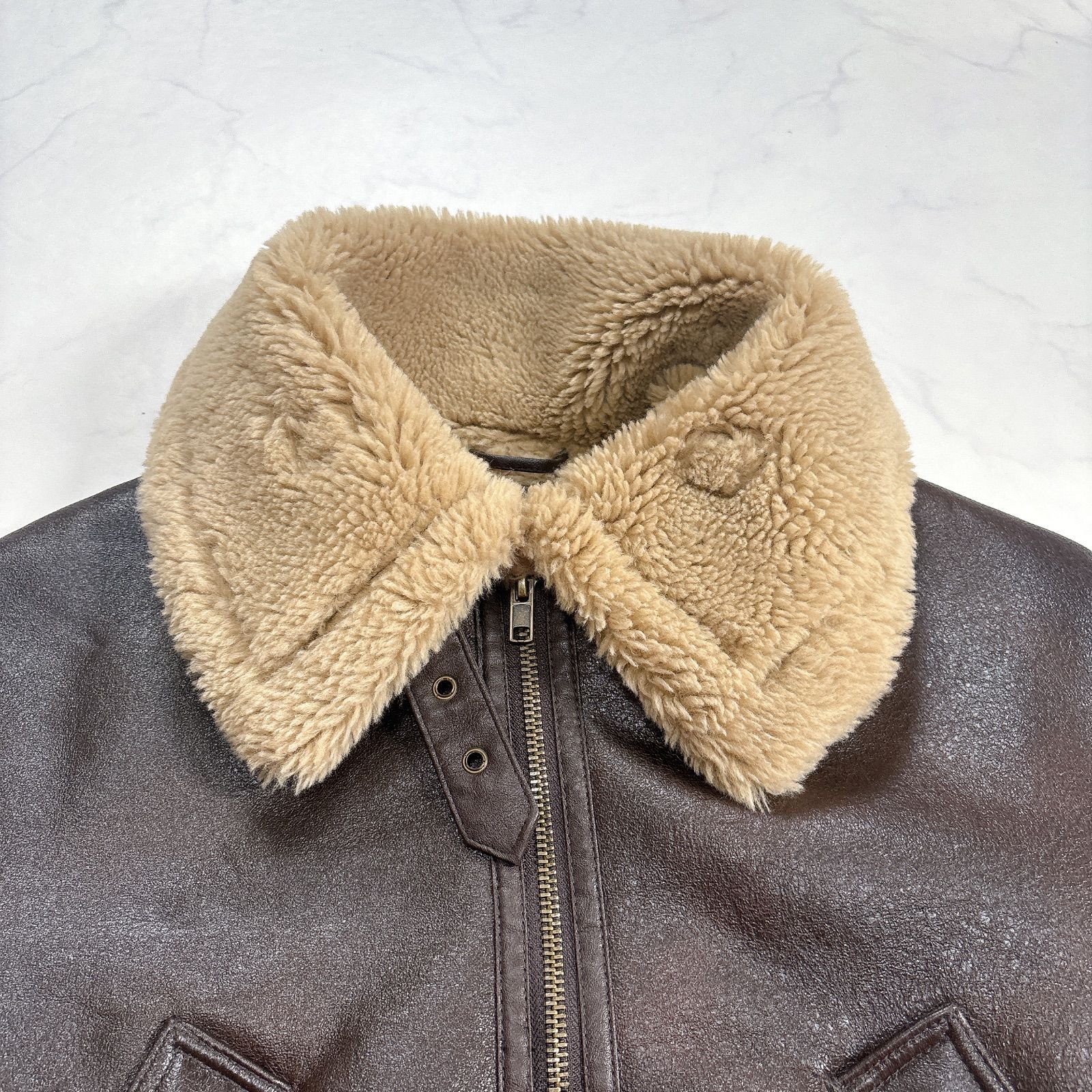 完売モデルZARA ダブルフェイス ボア ショートジャケット XS