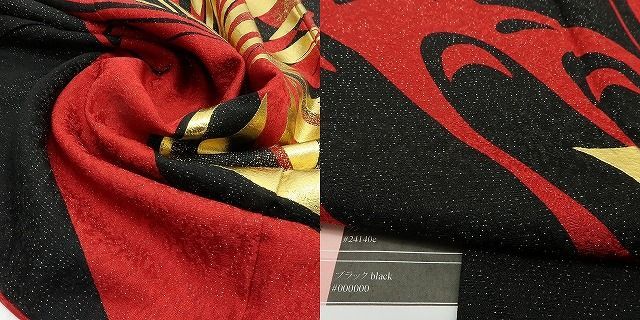 本当にお買い得です！ 六花-RIKKA- 正絹 蝶 金通し ラメ 振袖 着物 A3711