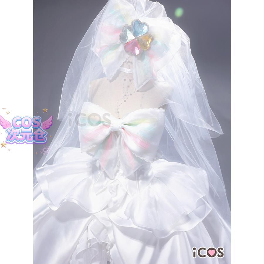 ICOS しゅごキャラ 日奈森あむ ウェディングドレス 変身 コスプレ衣装 ハロウィン 仮装 キャラクター服