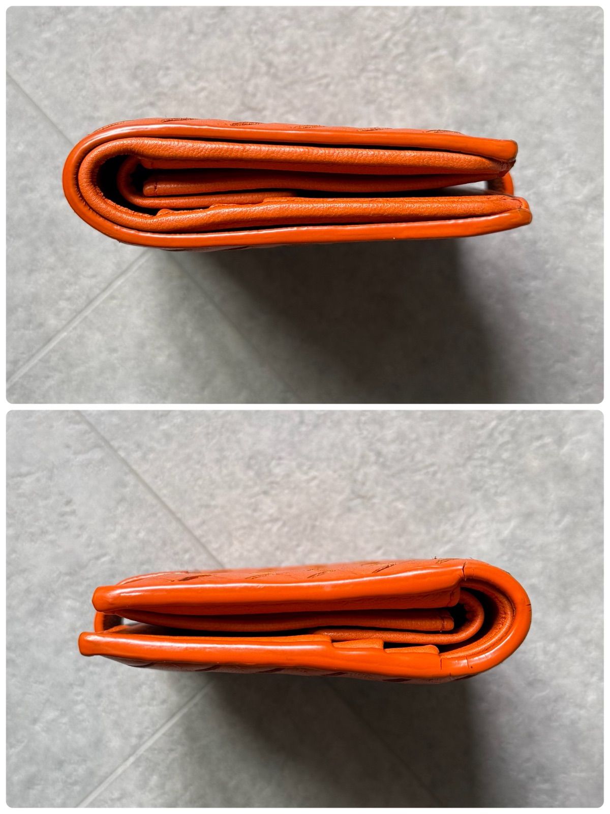 オレンジ ラムレザー