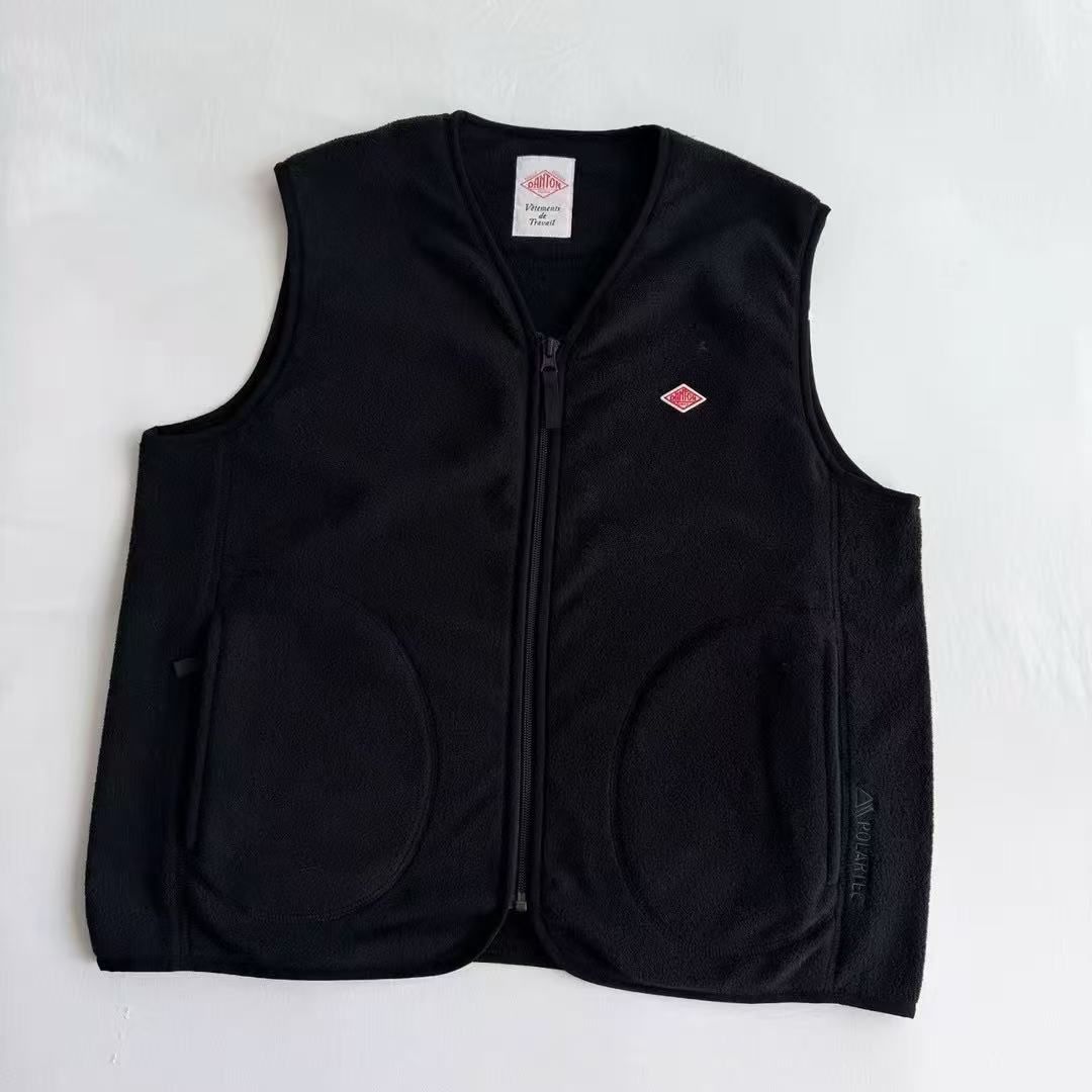 新品未使用 DANTON ダントン ベスト ボアベスト レディース ブラック