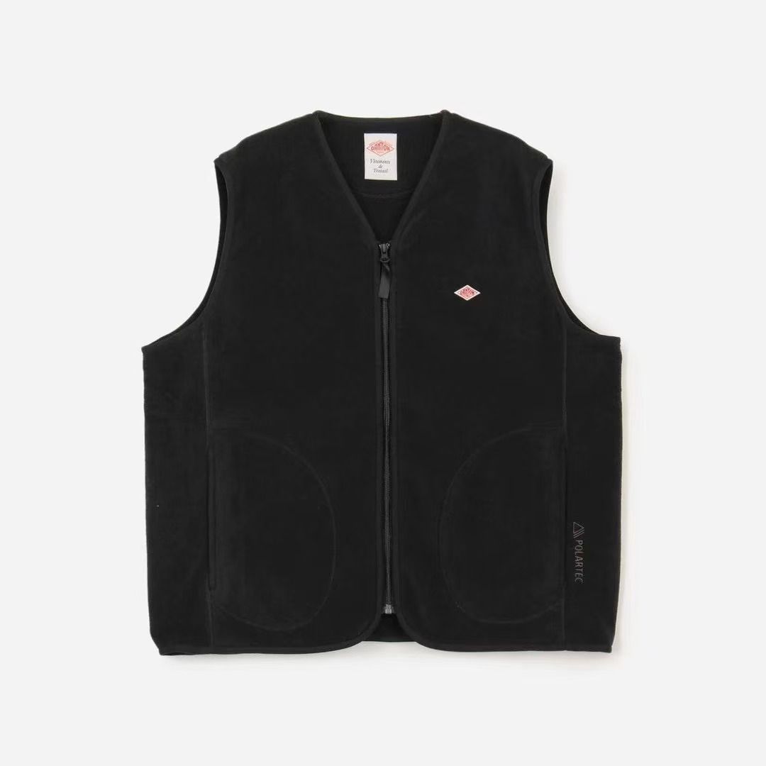 新品未使用 DANTON ダントン ベスト ボアベスト レディース ブラック