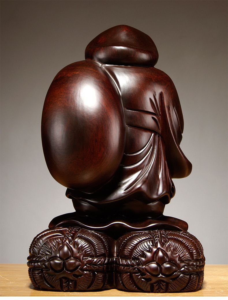 福の神 鎮宅辟邪 黒檀 木彫 大黒天 手作り招財開運 置物 精密細工 WWW_IBETON_RU