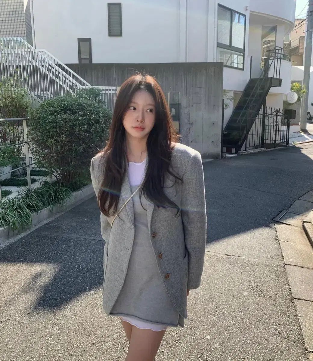 長持ち Leeds バーベナ レイヤード ONE PIECE アイボリー