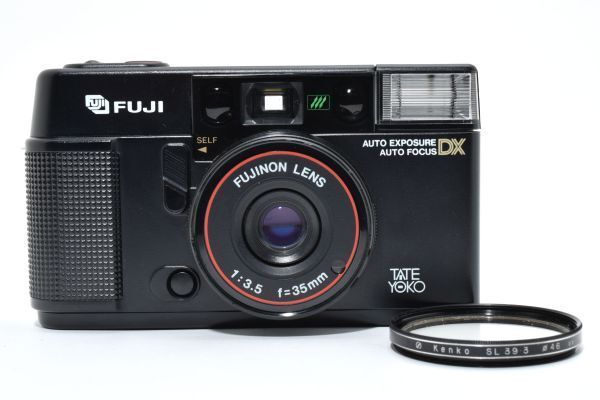 上 FUJI AUTO-8 QD TATE YOKO 35mm F3.5 コンパクトフィルムカメラ 5127_79_40