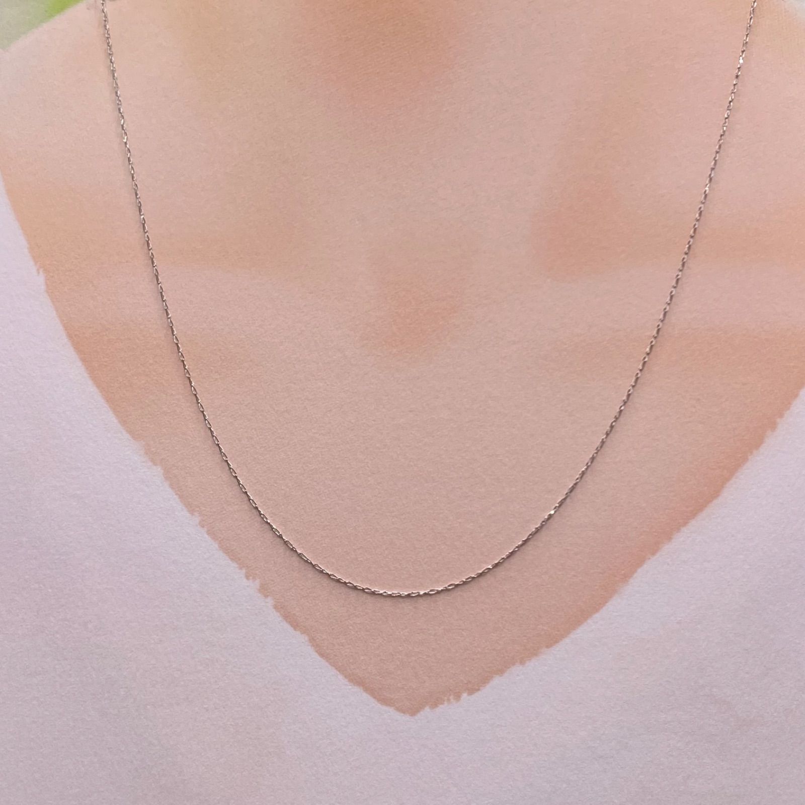 新商品未使用✨新品✨即購入OK✨人気pt850プラチナ40㎝✨プレゼント 