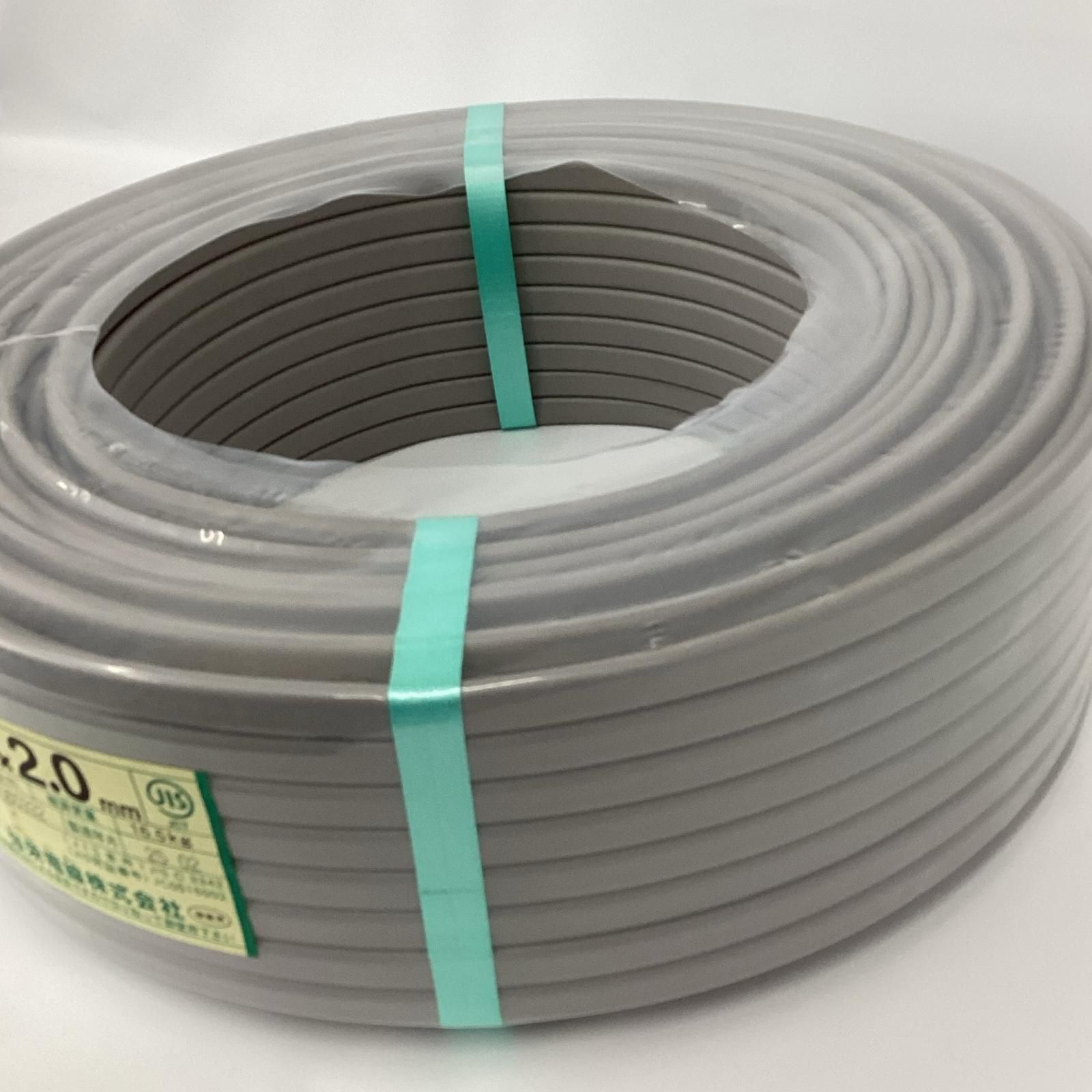 弥栄電線 VVFケーブル 3芯×2.0ｍｍ×100ｍ 2月製造 HRDEVELOPMENT_JP