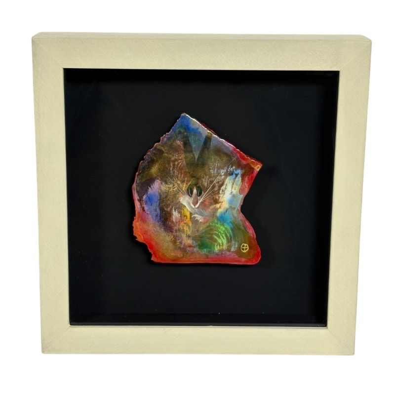 ◆十時孝好 USAGI◆ ミクスドメディア アート 額装作品 署名入り 2007年 サイン有 原画 ペイント mixed media 現代アート ウサギ モチーフ 額縁付 日本作家◆ 作品◆