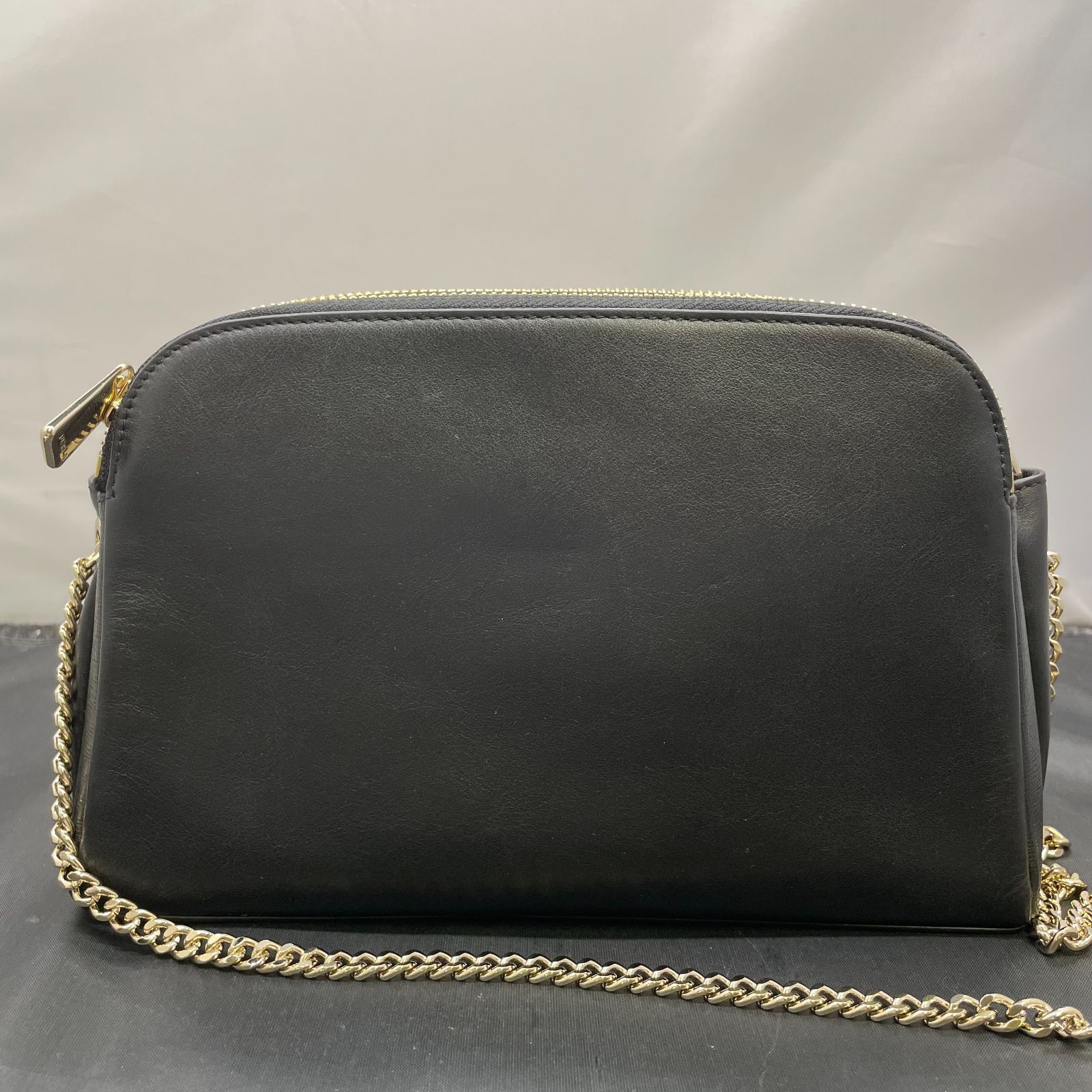 フルラ バッグ レザー 黒 小 B25100474