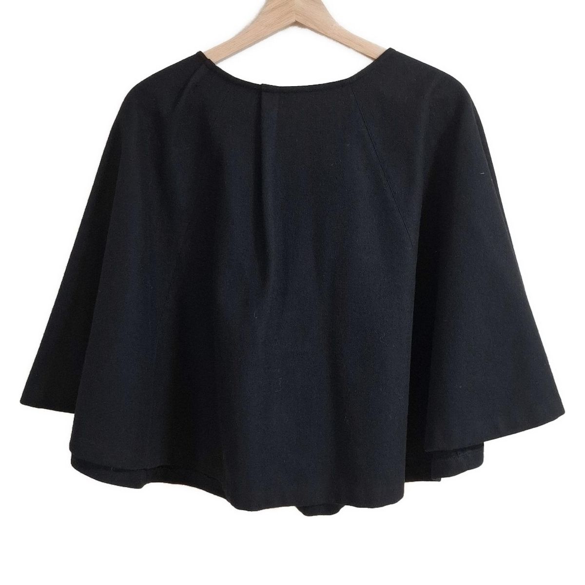 YOKO CHAN ヨーコ チャン ポンチョ サイズ36 S レディース - 黒 春 秋