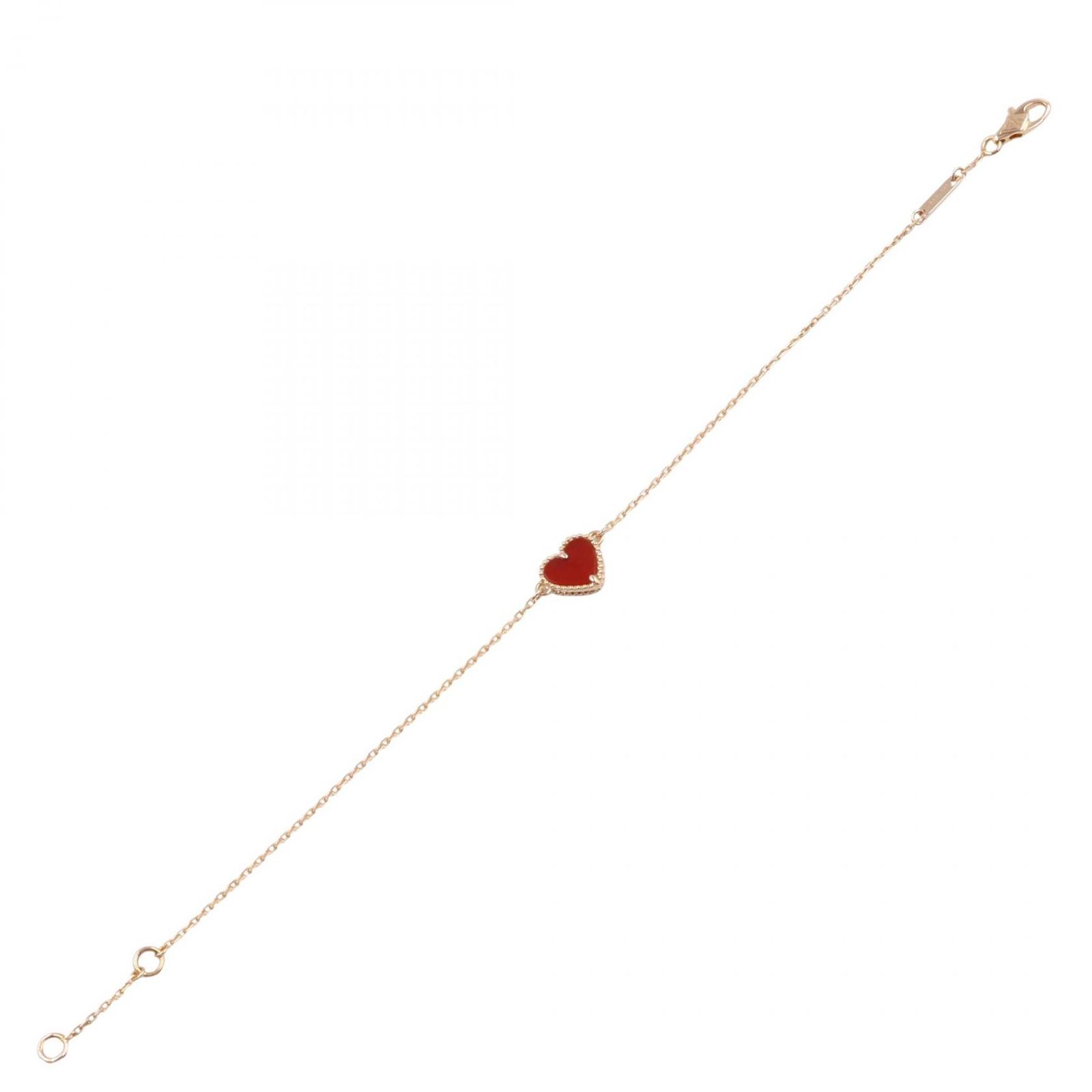 ヴァンクリーフ＆アーペル ブレスレット スウィート ハート カーネリアン ブレスレット VCARN59L00 腕回り15 17cm K18PG ピンクゴールド スウィート ハート カーネリアン ブレスレット FORTGASGNV_COM_BR