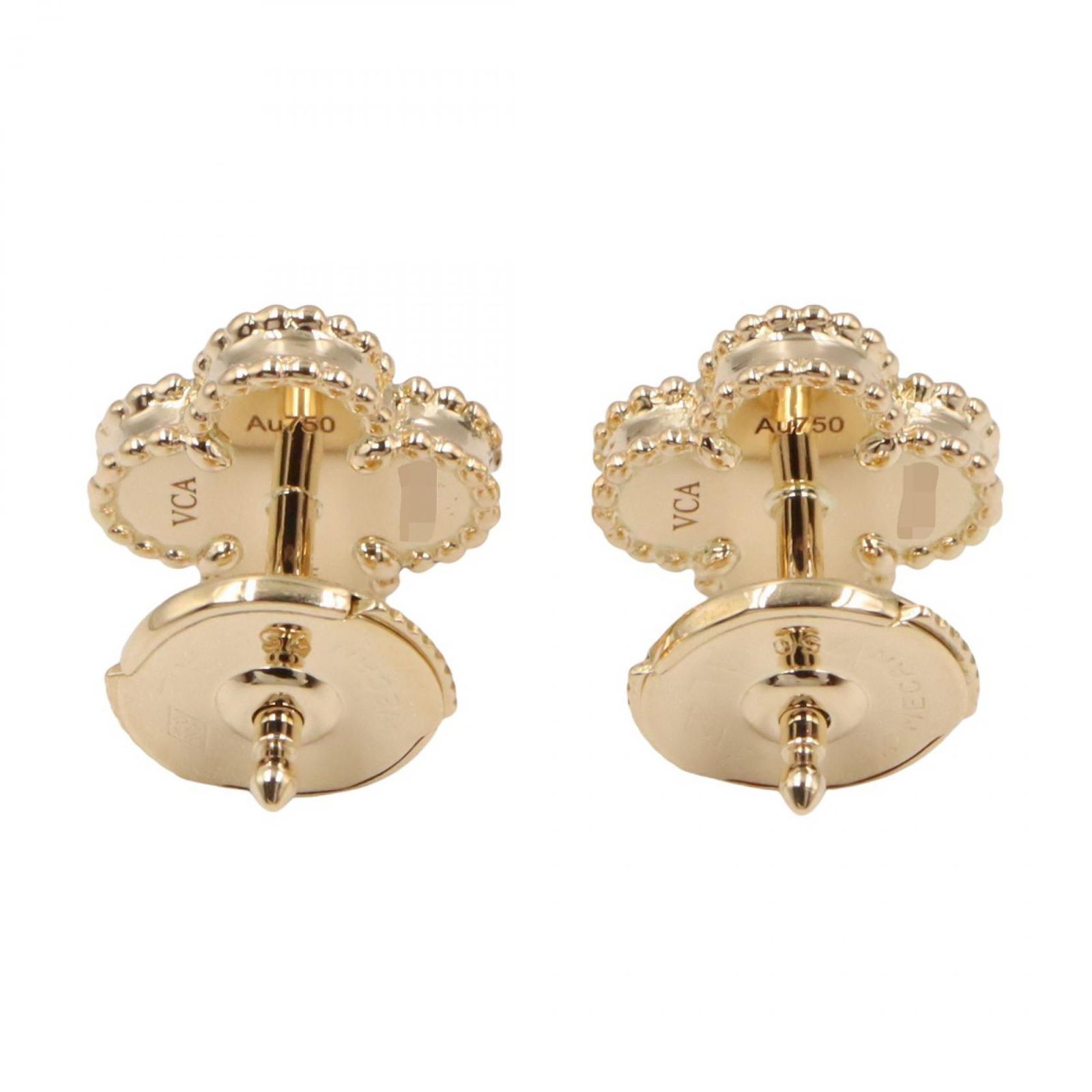 ヴァンクリーフ＆アーペル ピアス スウィートアルハンブラ オニキス ピアス VCAR44900 K18 イエローゴールド スウィートアルハンブラ オニキス ピアス レディース