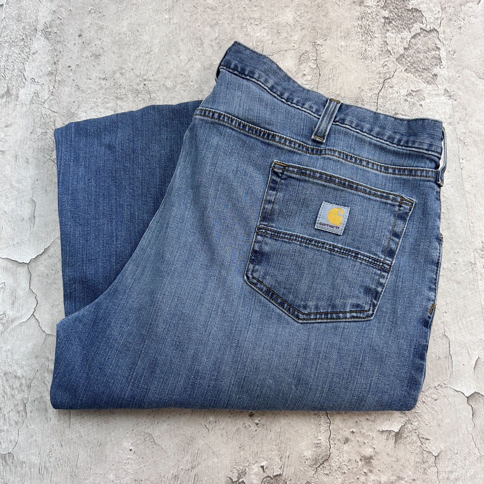 希少/青】Carhartt 03年製 ダブルニー デニムW44×L30 Carhartt 