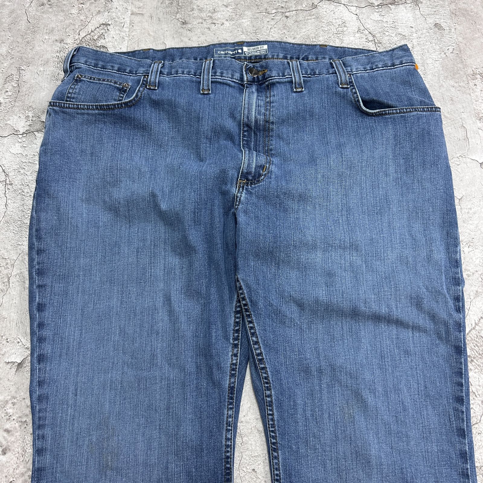メンズ 【希少/青】Carhartt 03年製 ダブルニー デニムW44×L30