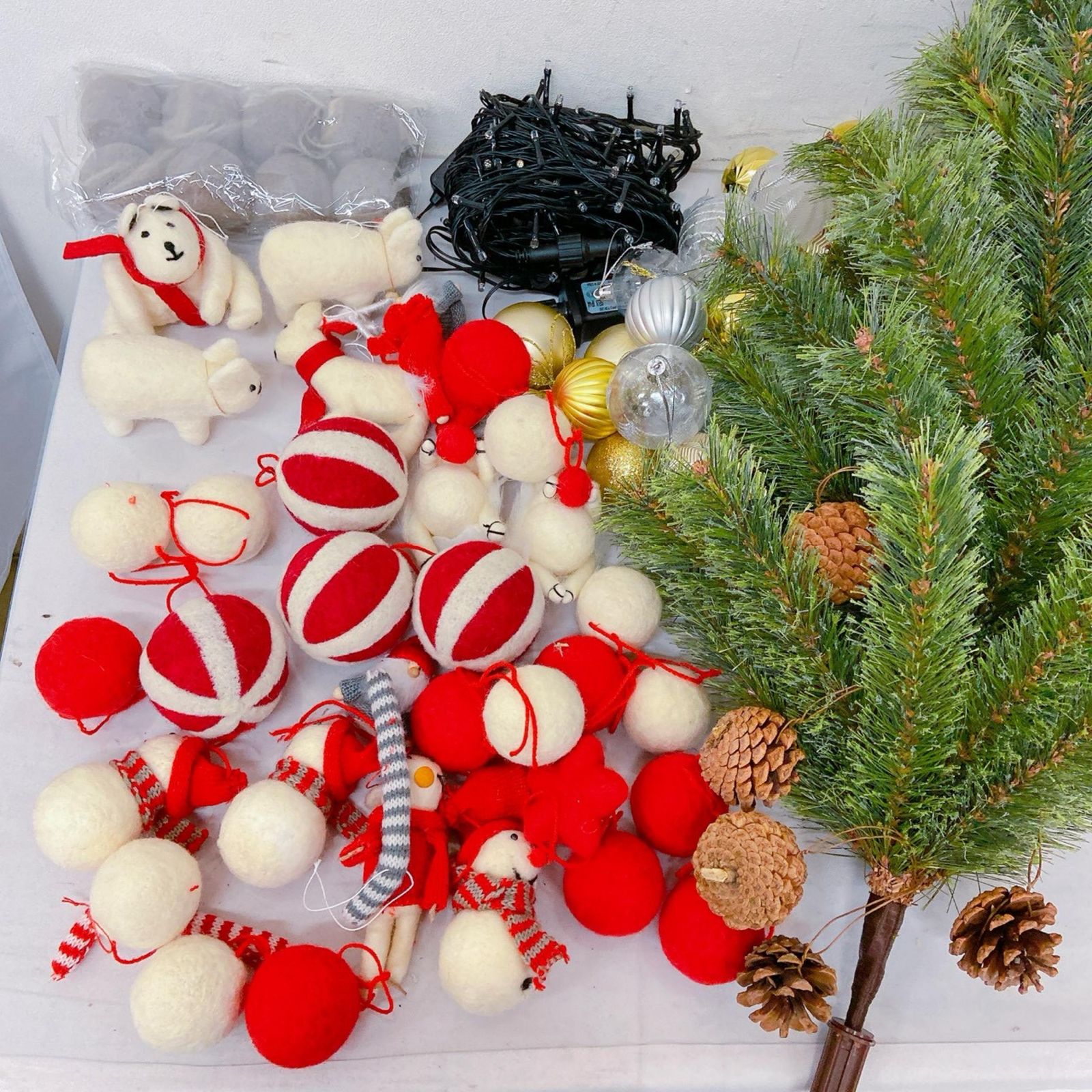 Alsace アルザス アルザスツリー クリスマスツリー Mインテリアその他 グリーン 赤