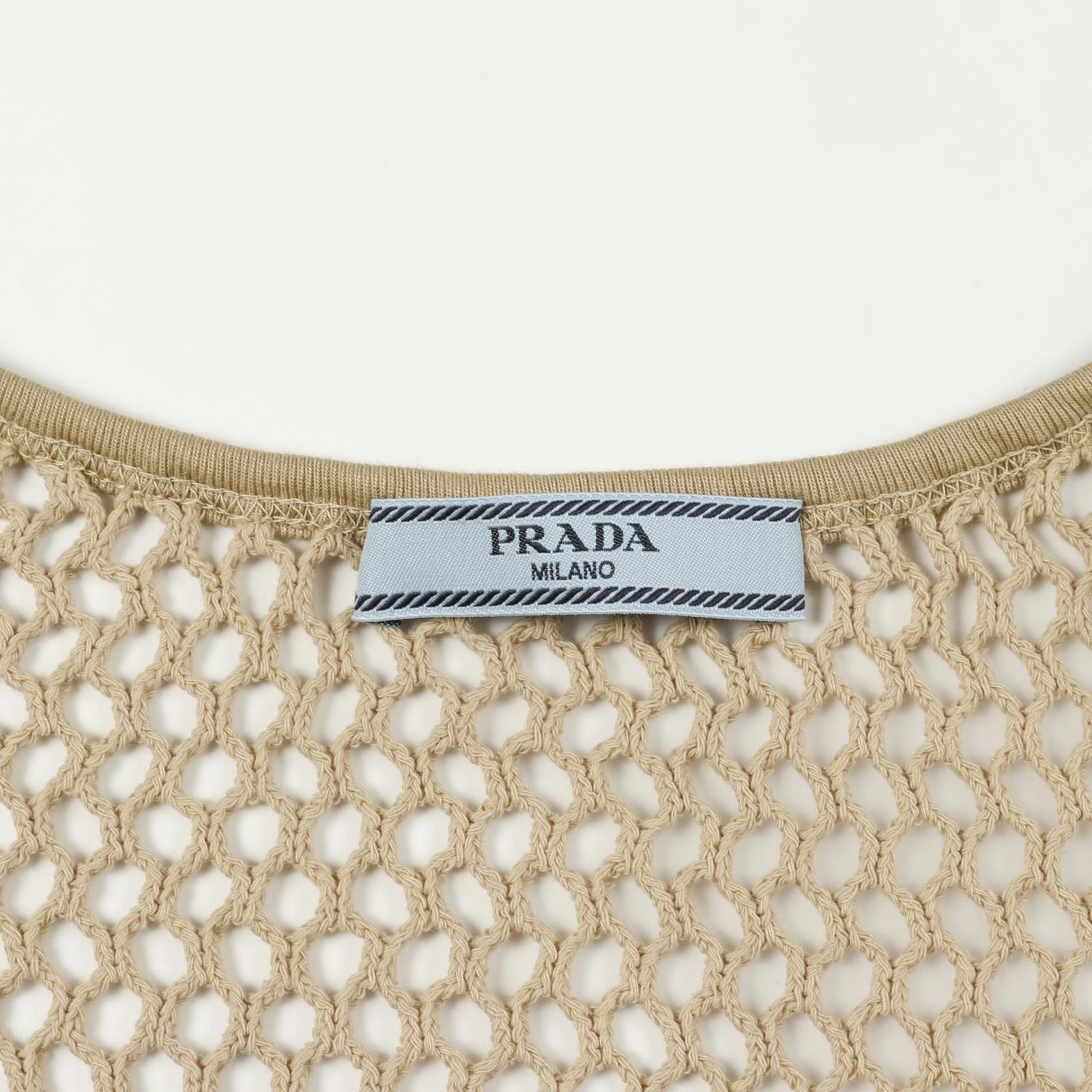  プラダ PRADA タンクトップ メッシュ 39599 コットン レディース A タンクトップ トップス
