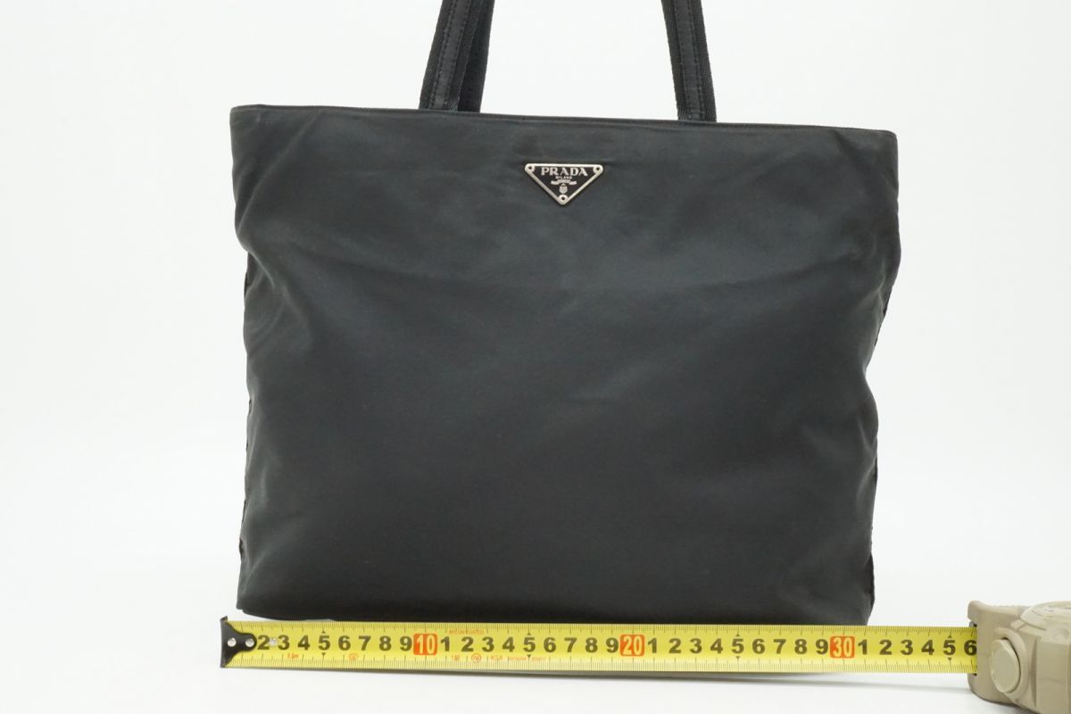 プラダ セミ ショルダー ハンドバッグ トート 三角ロゴプレート Unisex 