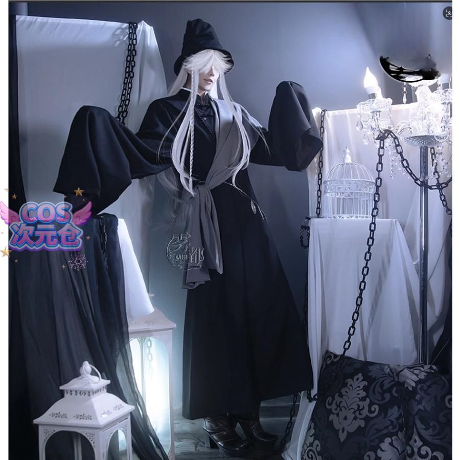 ♥ 霧都 ウードゥ 黒執事 アンダーテイカー コスプレ衣装 男性用 ハイエンド フルセット ハロウィン 新発売 仮装 キャラクター服