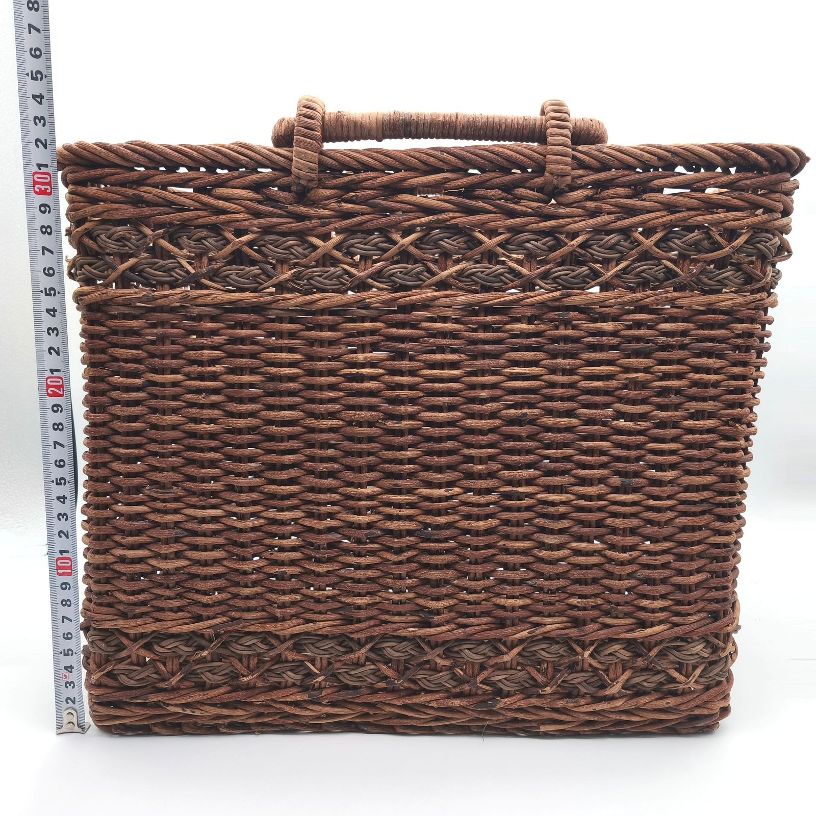 あけび かごバッグ 蔦 編み籠 No.251020-19 梱包サイズ120