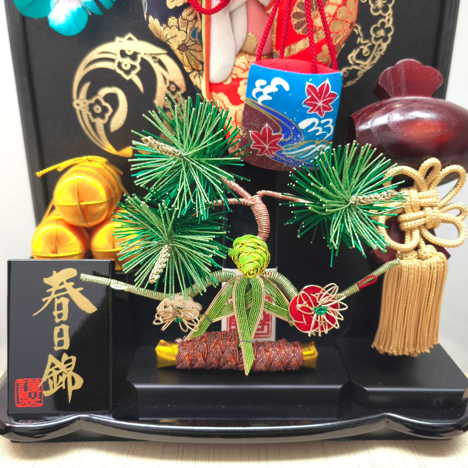 羽子板ガラスケース入りオルゴール付き 羽子板ガラスケース入り