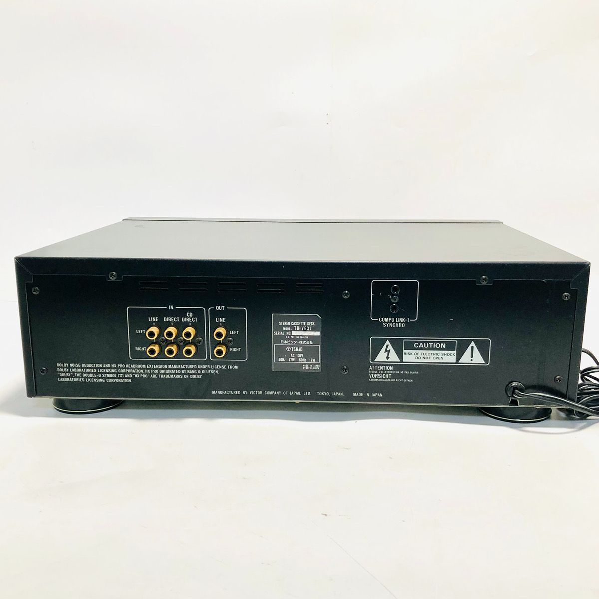 TD-V631ビクターステレオカセットデッキ Victor ビクター オーディオ機器 TD-V631 ステレオカセットデッキ TD