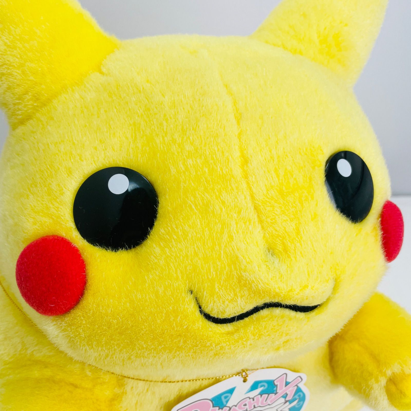 初代　ピカチュウ　等身大　ぬいぐるみ　トミー　　TOMY レトロ 希少・美品】旧タグ TOMY 初代 等身大ピカチュウ 約40cm ぬいぐるみ