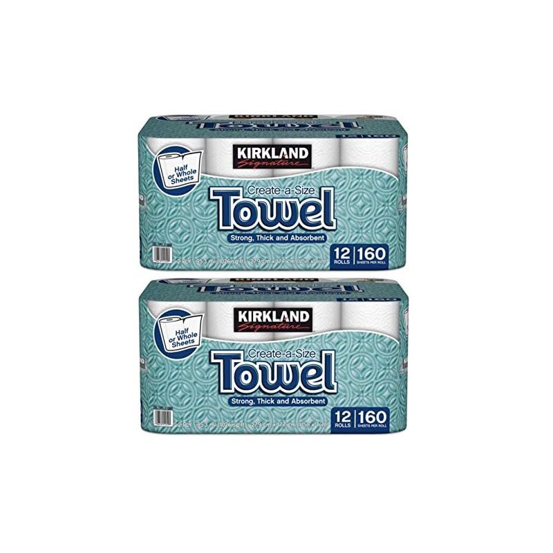 カークランド キッチンペーパータオル 160シート|12ロール ×2袋