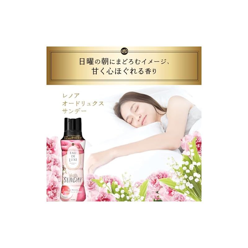 レノア Lenor オードリュクス 香り付け ビーズ マインドフルネスシリーズ サンデー 詰め替え 855mL×6袋 ケース品