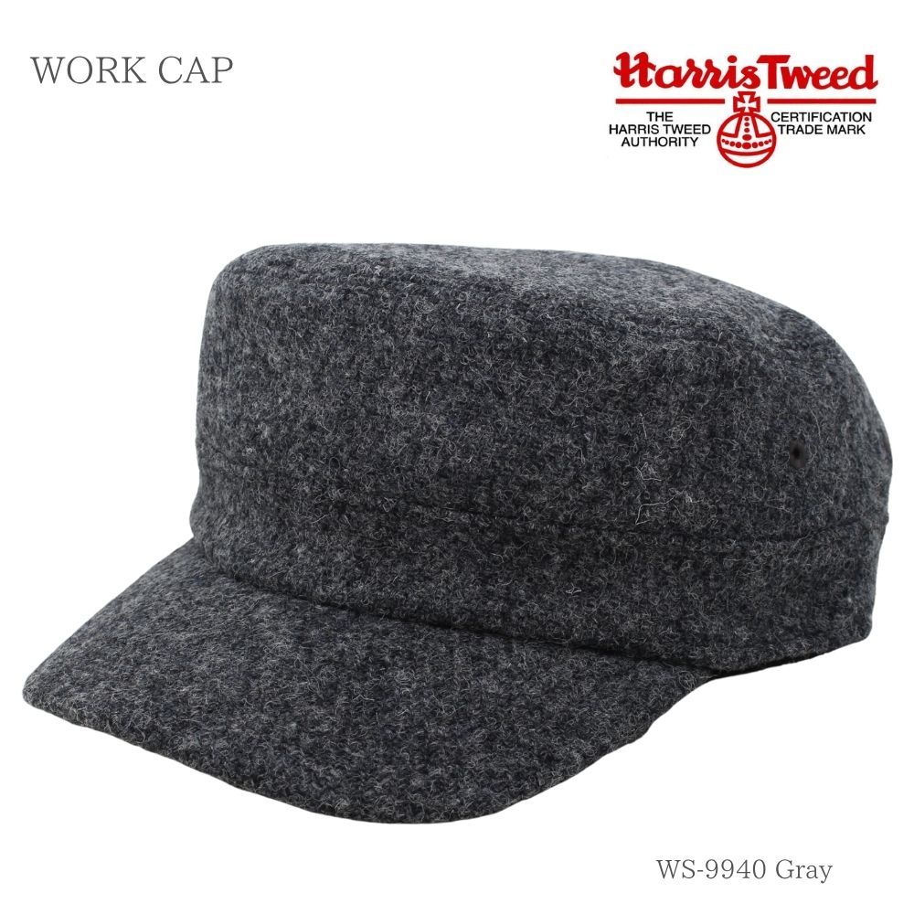 Harris Tweed ハリスツイード ウールワークキャップ 帽子 メンズ レディース ユニセックス シンプル クラシック 秋冬 ヴィンテージ