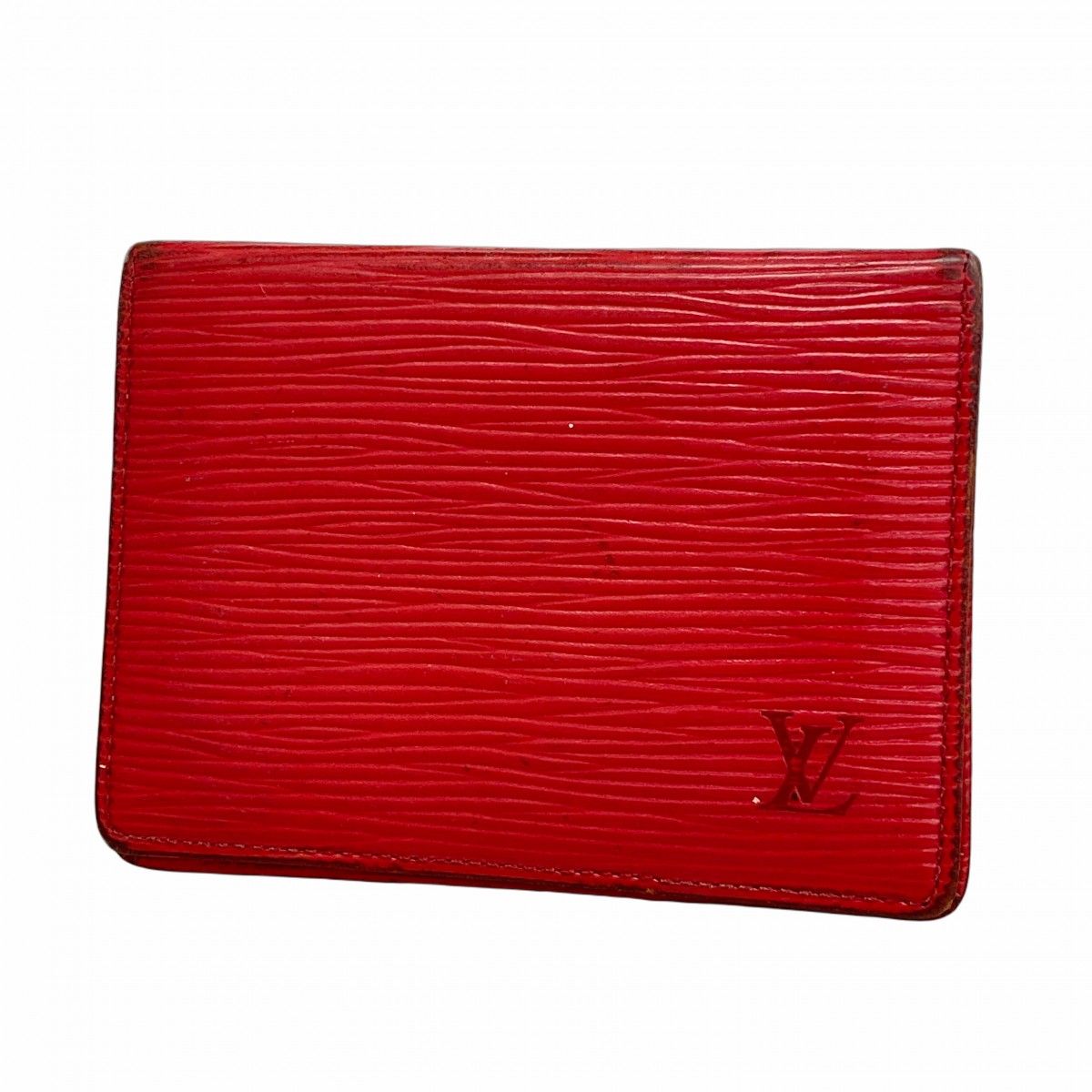 5me5343 ルイヴィトン パスケース エピ ポルト2カルトヴェルティカル M63207 カスティリアンレッド レディース