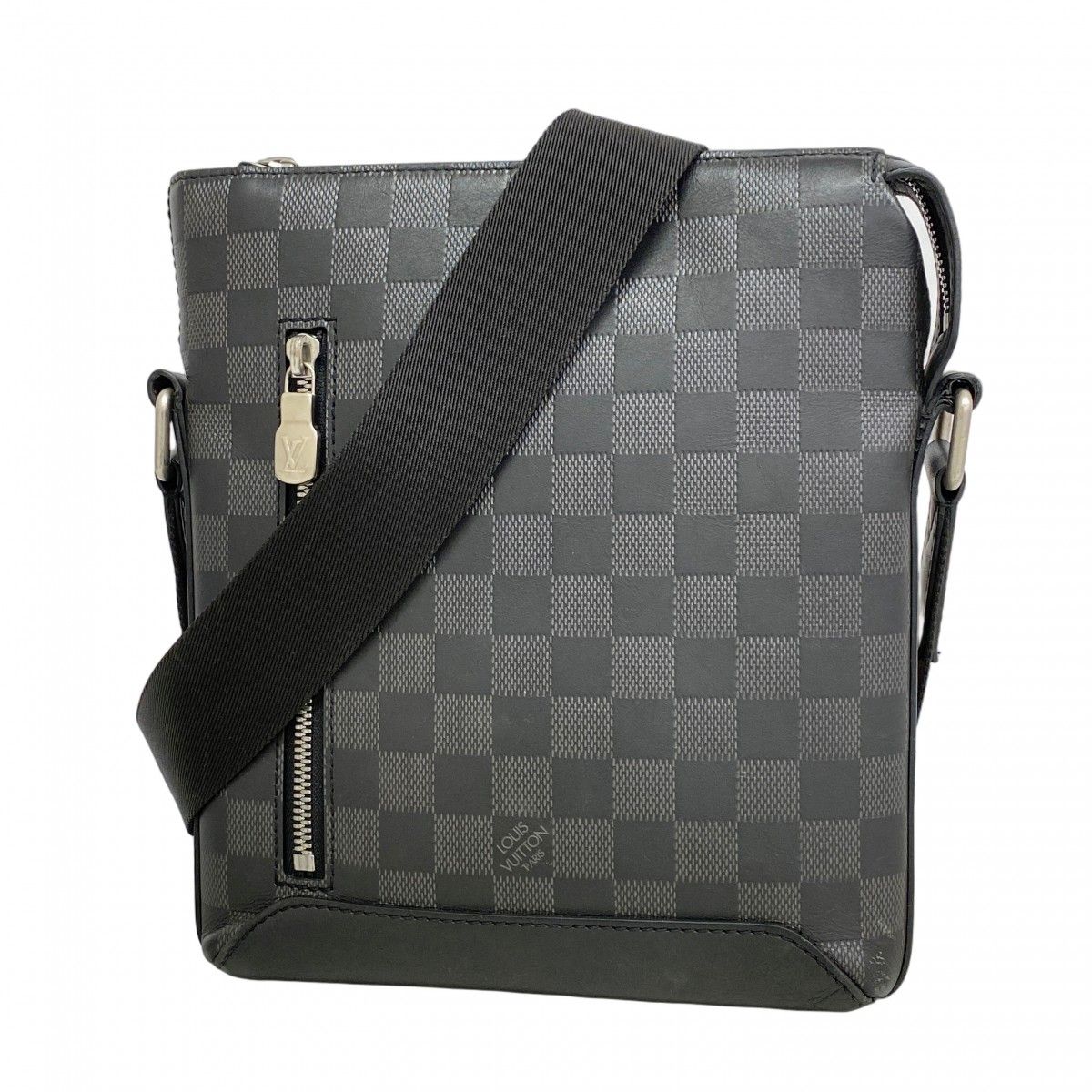 5me5351 ルイヴィトン ショルダーバッグ ダミエ アンフィニ ディスカバリーメッセンジャーPPM N40122 オニキス メンズ