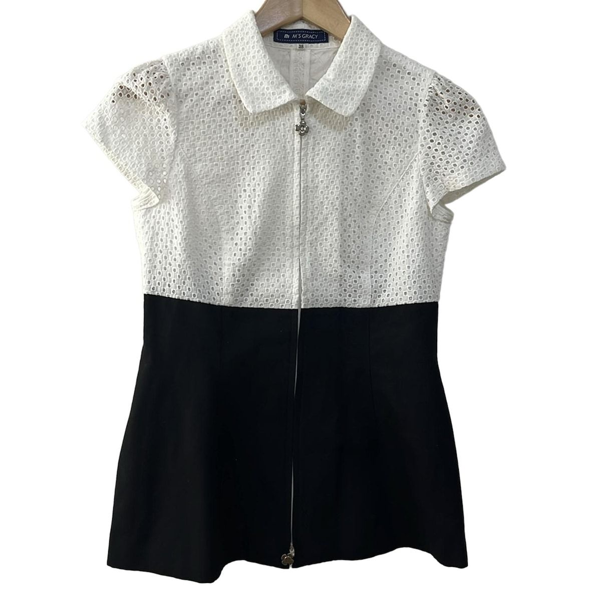 M'S GRACY チュニック 黒 白 エムズグレイシー 黒白 チュニック 2025年