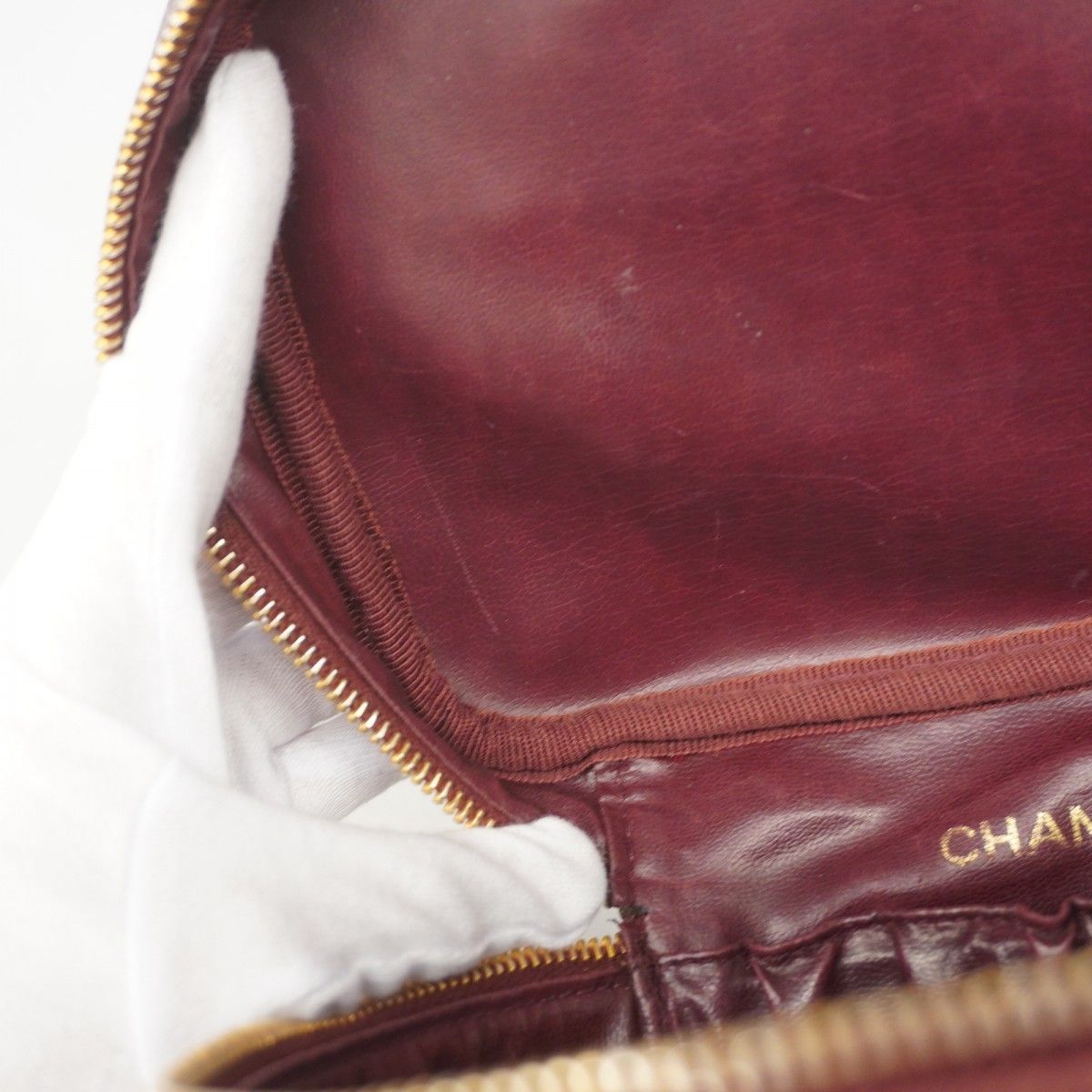 キャビアスキン ボルドー