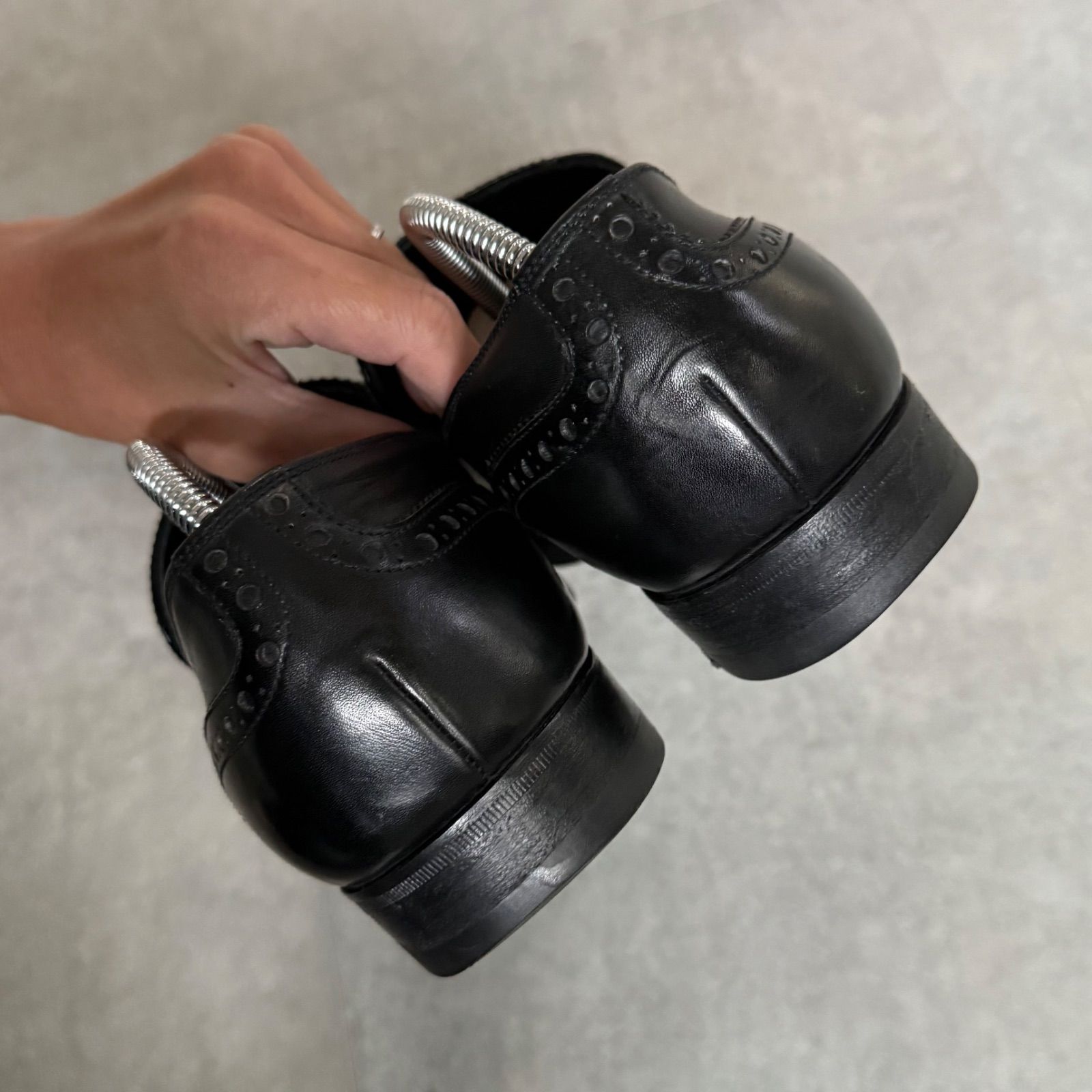 希少 GUCCI グッチ ホースビットローファー ウィングチップ レザー