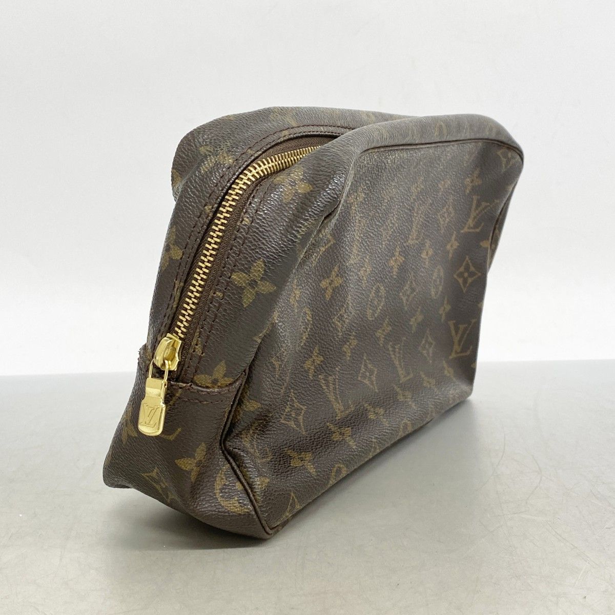 5me5438 ルイヴィトン ポーチ モノグラム トゥルーストワレット28 M47522 ブラウン レディース