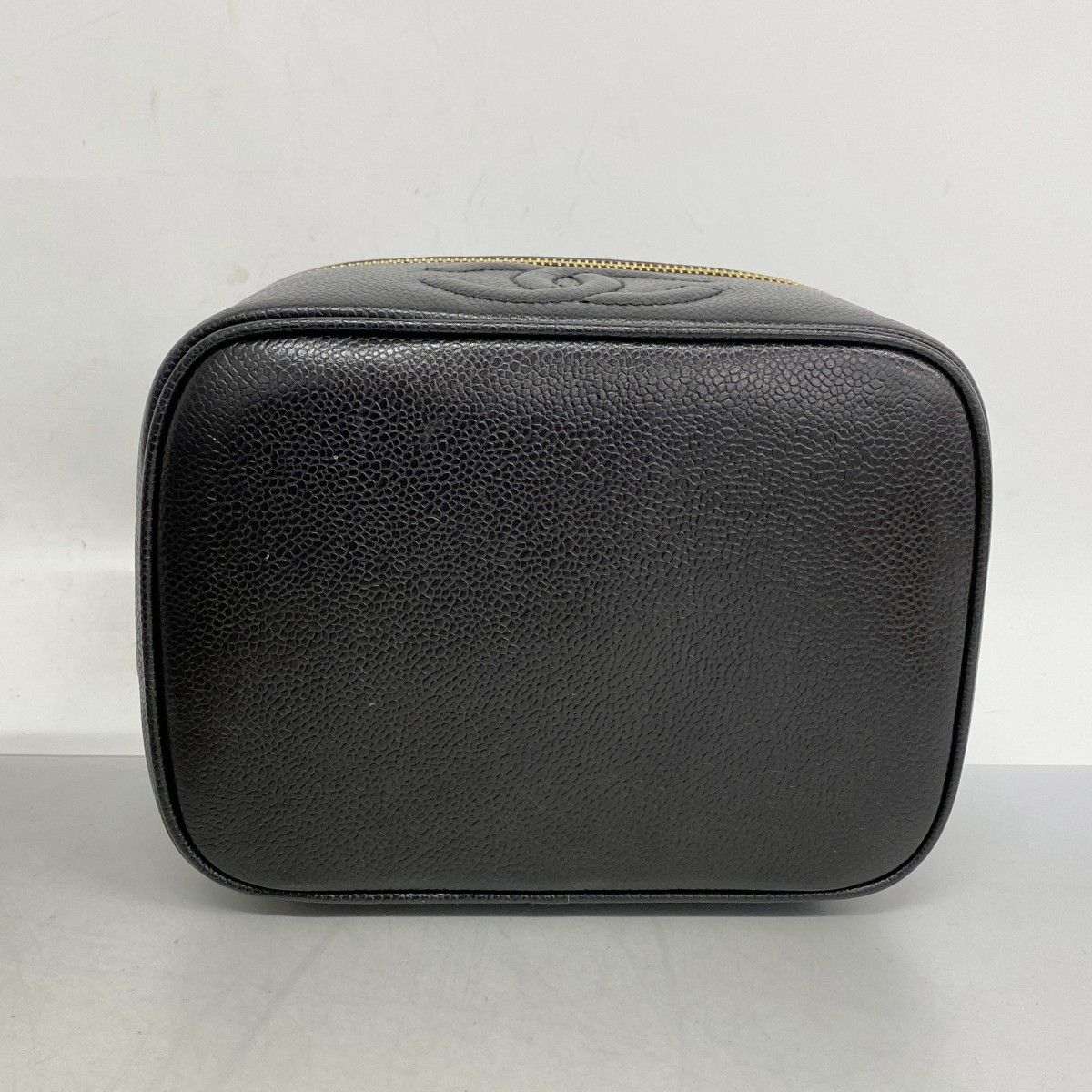5me5441 シャネル バニティバッグ キャビアスキン ブラック ゴールド金具 レディース DECORATOM_COM_BR