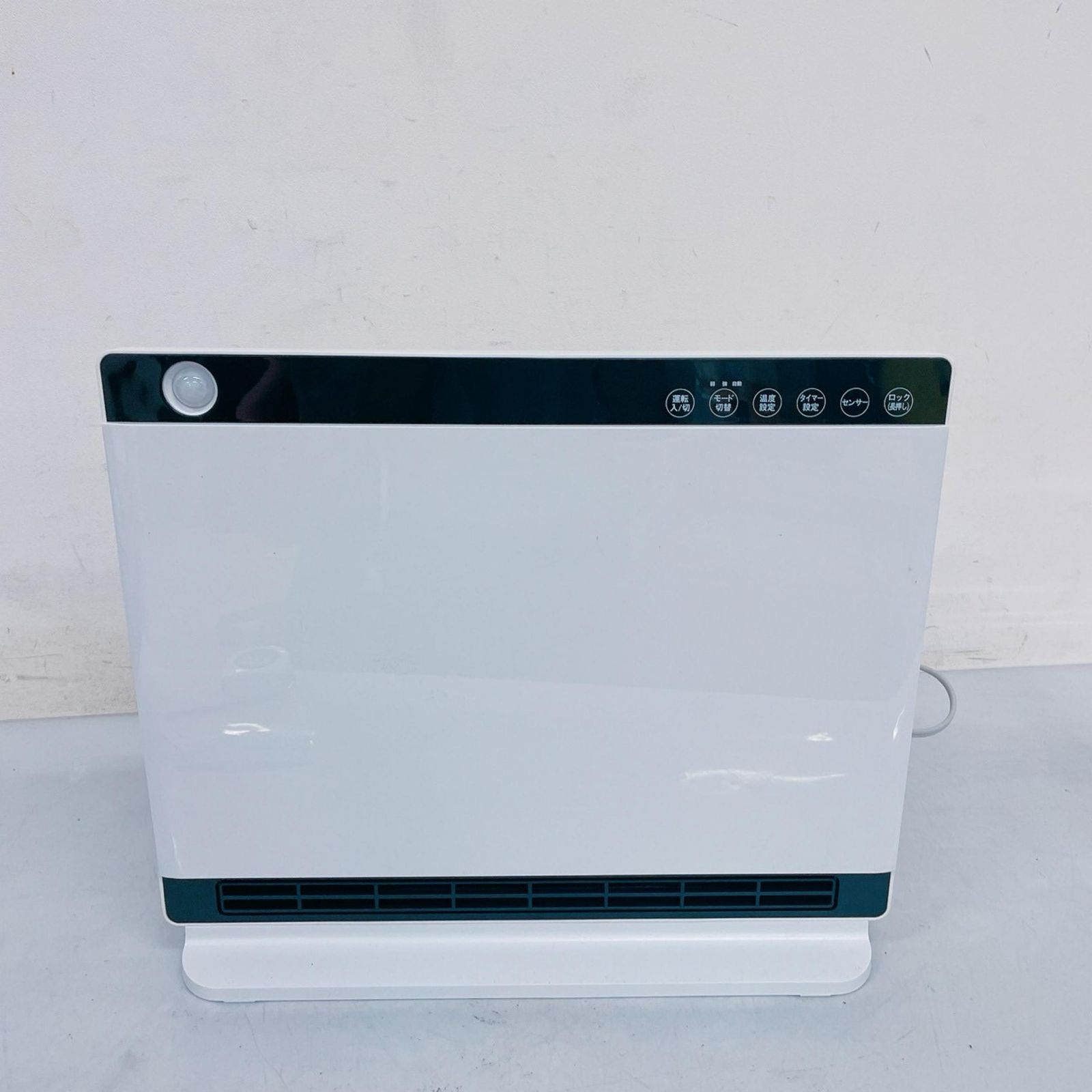 Three-up スリーアップ 人感センサー付パネルセラミックファンヒーター NEWヒートワイドスリム CHD-1636 暖房器具 ホワイト ホワイト 動⚪︎