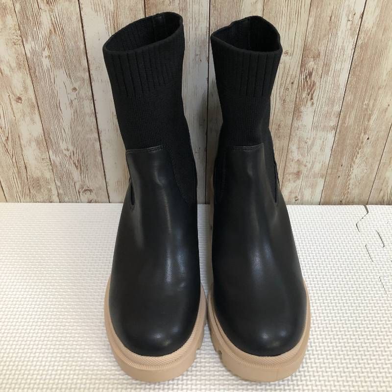 タ Anne Coquine（アンコキーヌ） ニットコンビ刺繍入りトラックソール