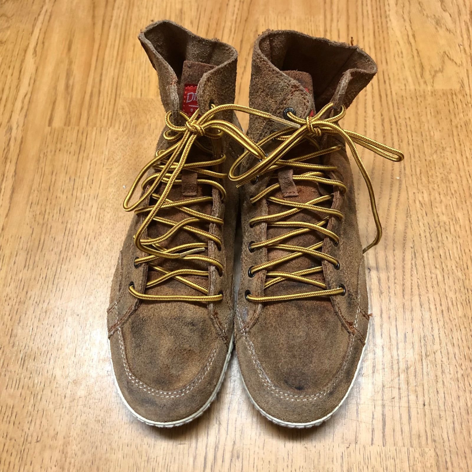 DIESEL 26.5cm ディーゼル スエード ハイカットスニーカー 靴 ブラウン 